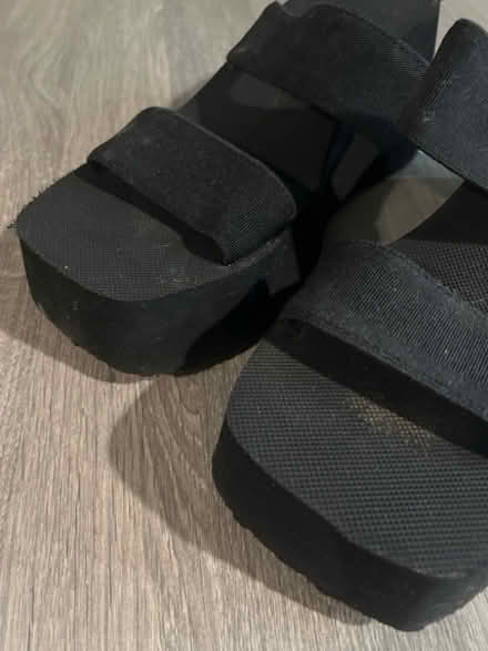Photo of free H&M Black Platform Wedge Sandals. Size 42. (Southsea PO4) #4
