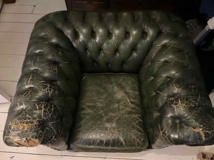 Photo of free Green chesterfield arm chair (Gospel Oak NW3) #2