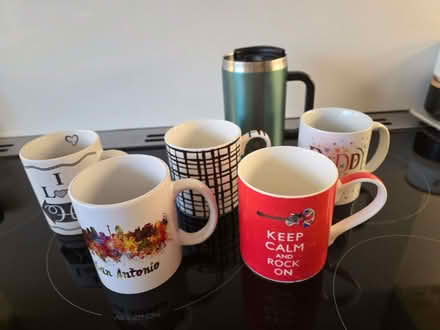 Photo of free Mugs x 5 & Travel Mug (Crag Bank LA5) #2