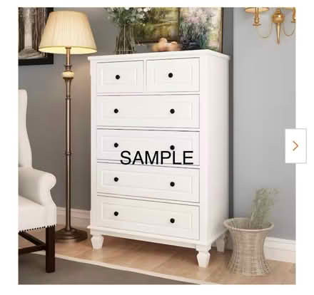 Photo of Tall White Dresser (Norwalk Area) #1