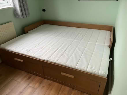 Photo of free Extendable single / double bed with built in drawers. (Warley CM14) #4