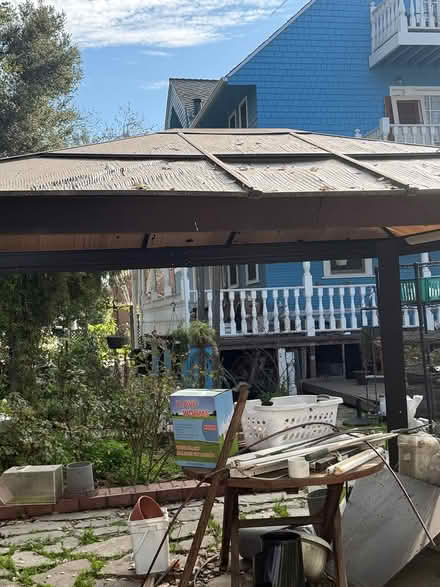 Photo of free Brown aluminum gazebo (Evergreen, Palo Alto) #4