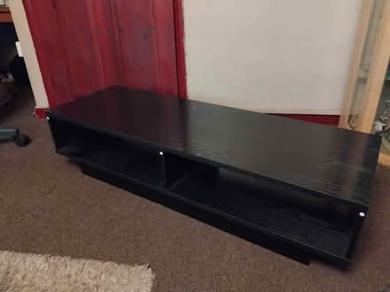 Photo of free black MDF tv unit, good condition (Lakenham NR1) #1