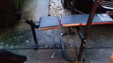 Photo of free weight training bench (Clutton Hill) #1