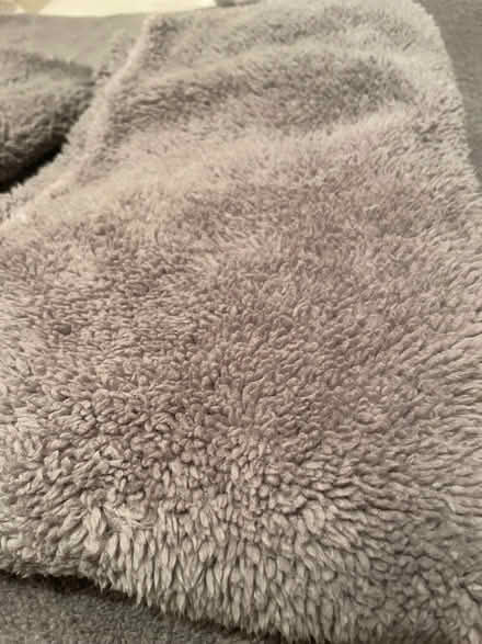 Photo of free Kingsize grey teddy duvet cover (Southdown) #1