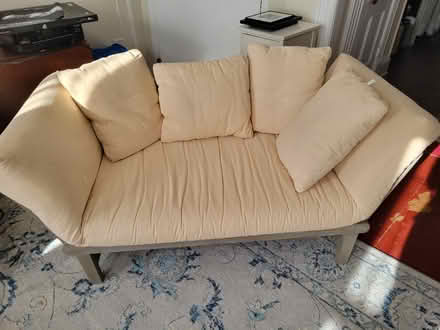 Photo of free Futon love seat, comfy (Park slope.) #1