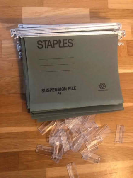 Photo of free A4 Suspension Files x 40 (plus tabs for labels) (St Albans AL3) #1