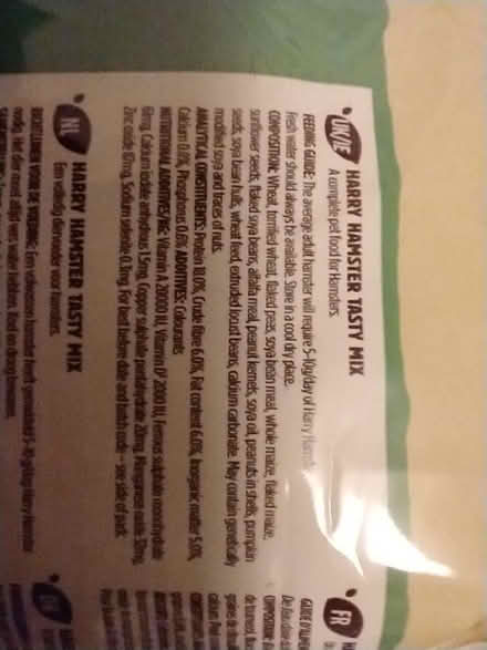 Photo of free Hamster food (Endmoor LA8) #2