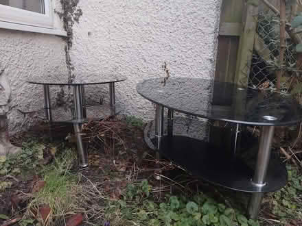 Photo of free 2 oval glass coffee tables (Lakenham NR1) #1