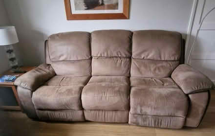 Photo of free Comfy reclining 3 seater sofa (Vicars Cross, Chester , CH3) #1