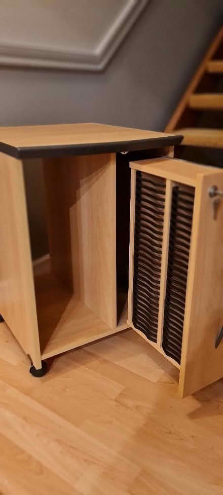 Photo of free Wooden CD and PC cabinet (Burnham SL1) #2