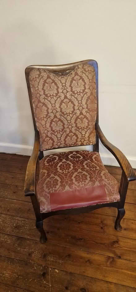 Photo of free Chair - Red Paisley (Wokingham RG41) #1