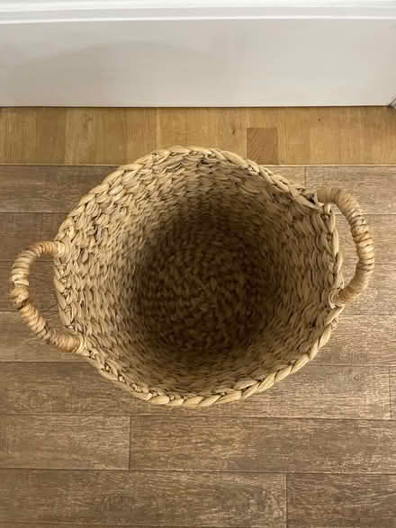 Photo of free Woven Natural Storage Basket with Handles (West Brompton SW6) #2