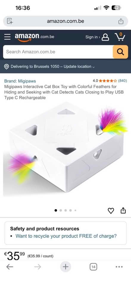 Photo of free cat felt tunnel, cat toy (near kings academy) #1