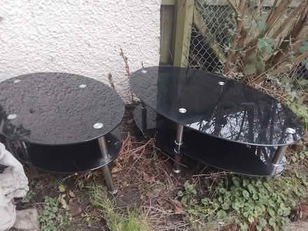 Photo of free 2 oval glass coffee tables (Lakenham NR1) #2