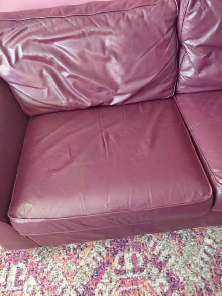 Photo of free 4 seater leather sofa (Plumstead common) #3