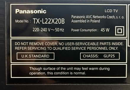 Photo of free Panasonic 22" TV (Alton GU34) #3