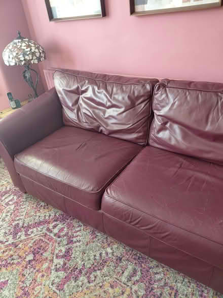 Photo of free 4 seater leather sofa (Plumstead common) #1