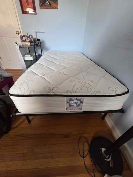Photo of free Twin size mattress with bed frame (Near cupertino library) #2