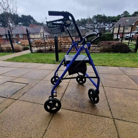 Photo of free Blue Rollator with Padded Seat RH5 (North Holmwood RH5 4JW) #3