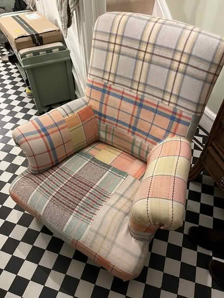Photo of free Old patchwork armchair (W3 Acton) #2