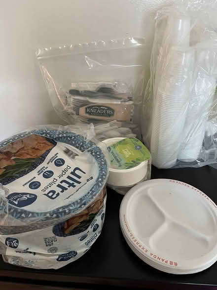 Photo of free Disposable plates, cups, etc (East Colfax neighborhood) #1