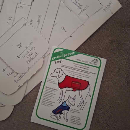 Photo of free Dog coat pattern and templates (Seaside BN22) #1