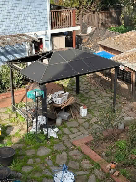 Photo of free Brown aluminum gazebo (Evergreen, Palo Alto) #2