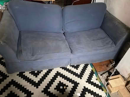 Photo of free Navy sofa (London W9) #2