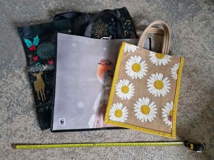 Photo of free 3 sturdy shopping carry bags (Woking GU22 9) #1