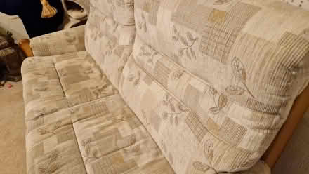 Photo of free Two Seater and Two Armchairs Oak Framed Sofa Set (Bridge of Allan FK9) #2