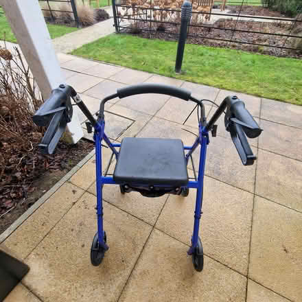 Photo of free Blue Rollator with Padded Seat RH5 (North Holmwood RH5 4JW) #1