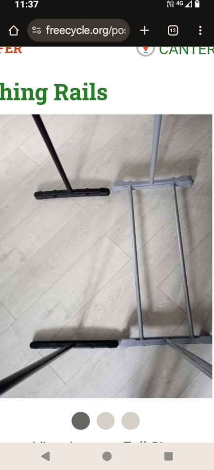 Photo of free Clothing Rails (TN25) #2