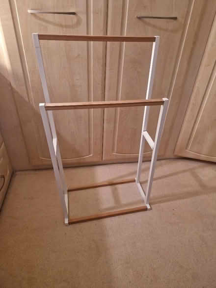 Photo of free Wooden freestanding towel rail (Up Hatherley GL51) #1