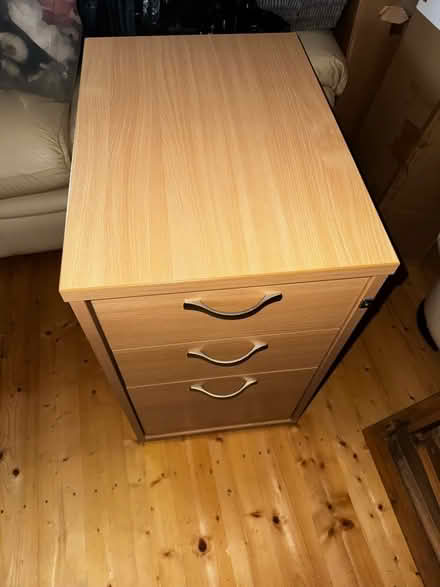 Photo of free 3-Drawer Cabinet / Bedside Chest β Light Wood Finish (Sherwood TN2) #3