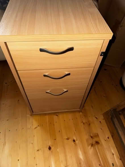 Photo of free 3-Drawer Cabinet / Bedside Chest β Light Wood Finish (Sherwood TN2) #2
