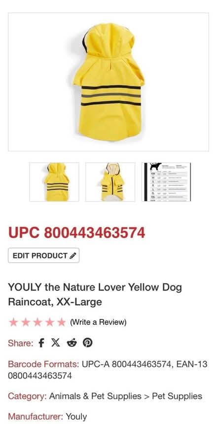 Photo of free Dog raincoat (Glenolden 19036) #2