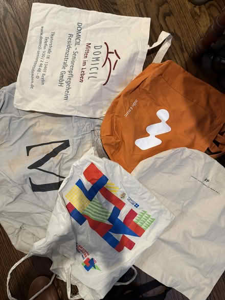 Photo of free Assorted tote bags (Mount Pleasant, DC) #1