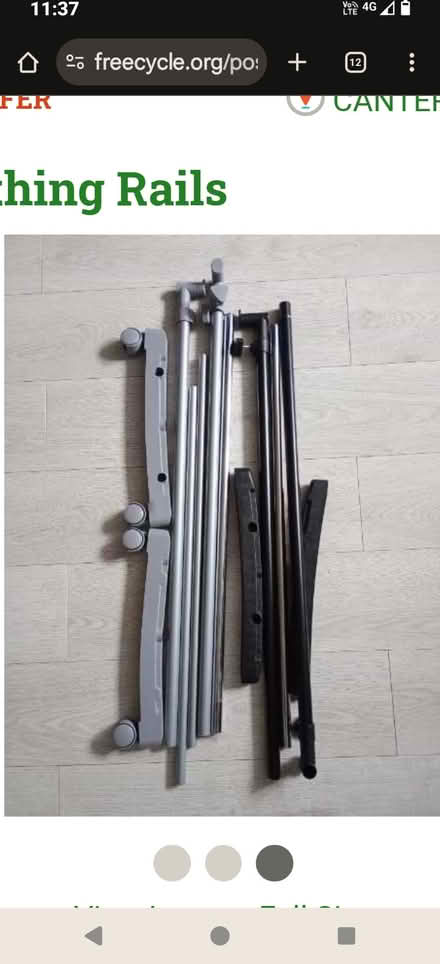 Photo of free Clothing Rails (TN25) #3