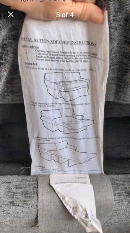 Photo of free 2 grey sofas (Stannington S6) #3