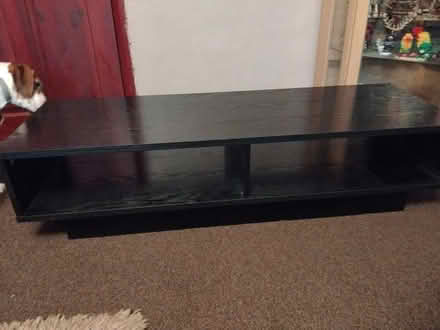 Photo of free black MDF tv unit, good condition (Lakenham NR1) #2