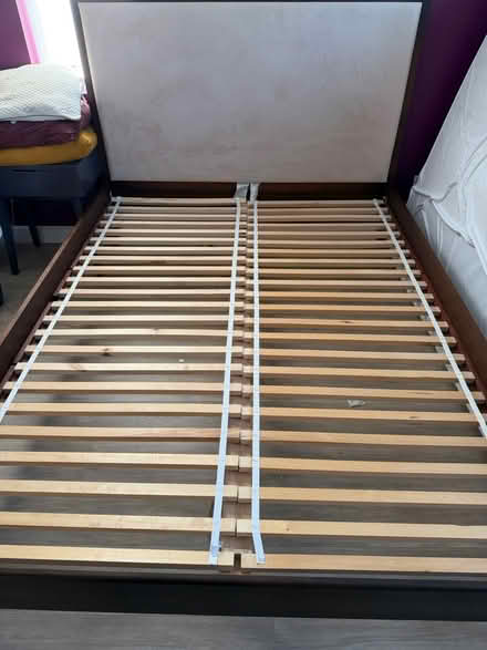 Photo of free Queens bed w/ headboar & Mattress (94803) #3