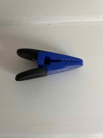 Photo of free Small Plastic Spring Clamp / Grip Clip (Blue & Black) (West Brompton SW6) #1