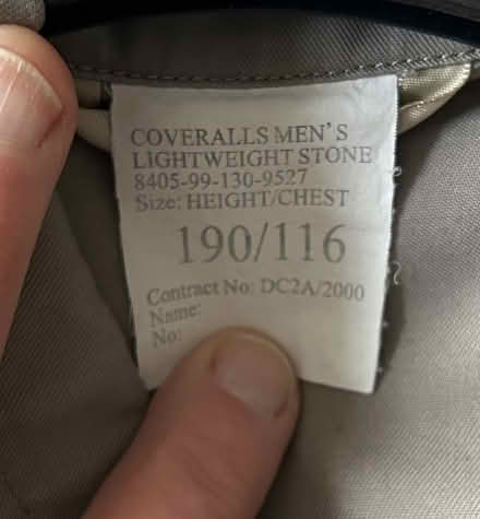 Photo of free Men’s Overall/Coverall (Shenley WD7) #2