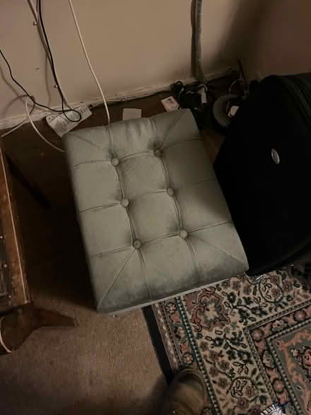 Photo of free Grey Footstool (North Bushey WD25) #1