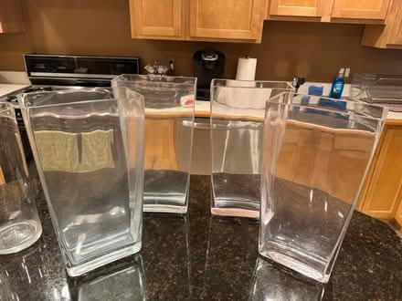 Photo of free 4 Large Glass Vases (Rochester) #1