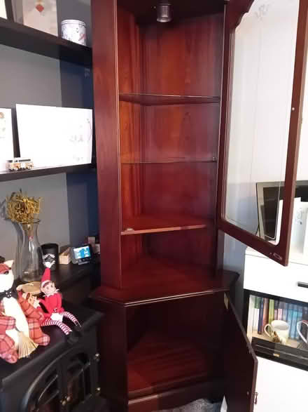 Photo of free Large display corner cabinet (Penwortham PR1) #3
