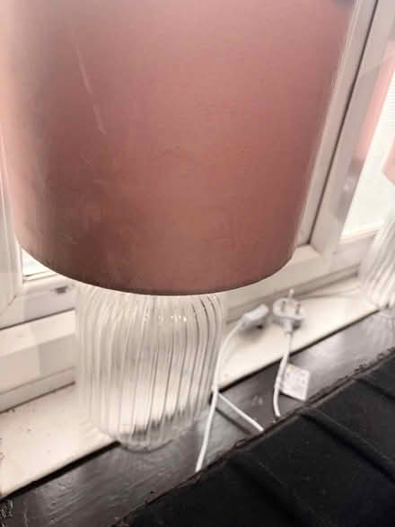 Photo of free Pair of glass lamps (S5 Shiregreen) #2