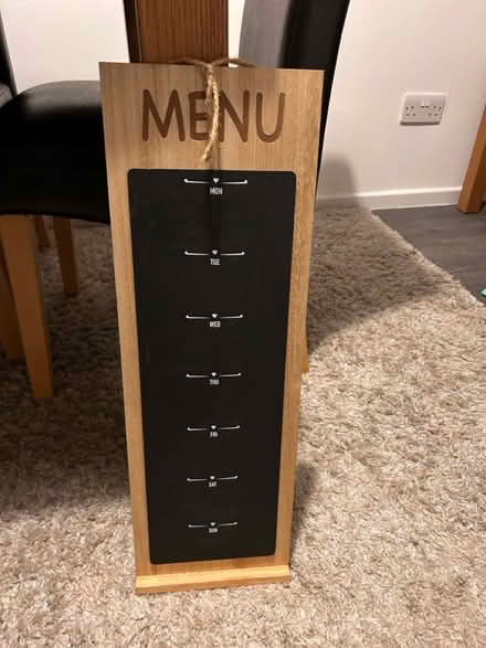 Photo of free Chalk & wooden menu board (TN24) #1