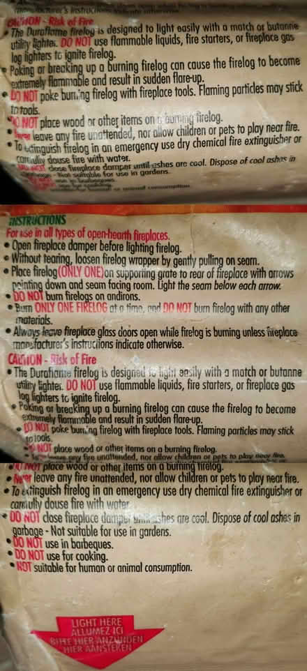 Photo of free duraflame logs (Milton Keynes Village MK10) #2